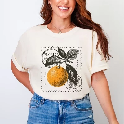Florida Orange - Женская футболка с цветным рисунком для одежды