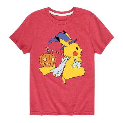 Футболка для мальчиков Pokemon Pikachu, красная
