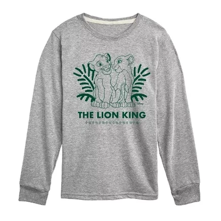 Футболка для мальчиков The Lion King, Simba & Nala, серая