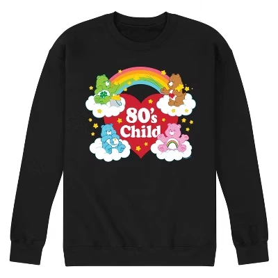Мужская флисовая толстовка для детей 80-х годов, мужская флисовая толстовка с графическим принтом, черная
