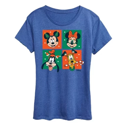 Женская футболка Disney Mickey & Friends Christmas, синий