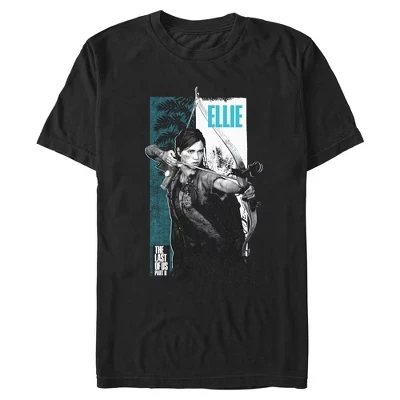 Мужская футболка The Last of Us Ellie the Archer черная