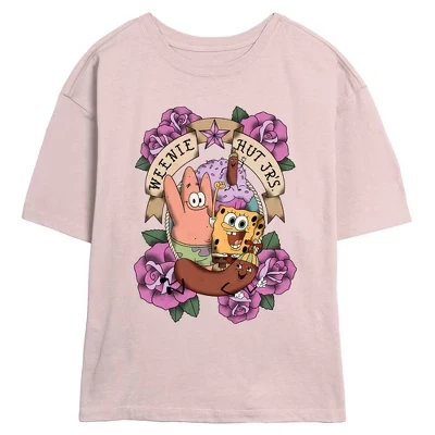 Женская футболка SpongeBob SquarePants Weenie Hut, синяя