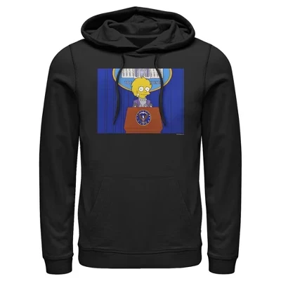 Мужская толстовка с капюшоном Lisa for President Pull Over черного цвета
