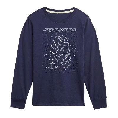 Футболка для мальчиков STAR WARS R2D2 Constellation, синяя