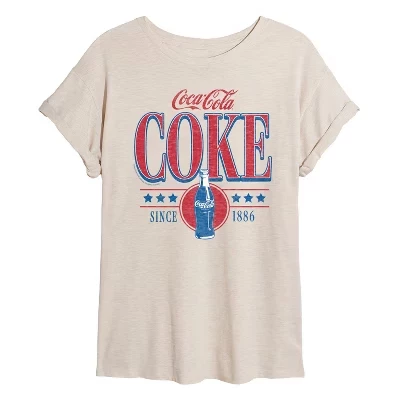 Женская футболка Coca-Collegiate 90-х годов с объемным рисунком birch