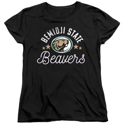 Женская футболка Beavers из государственного университета Бемиджи, черная