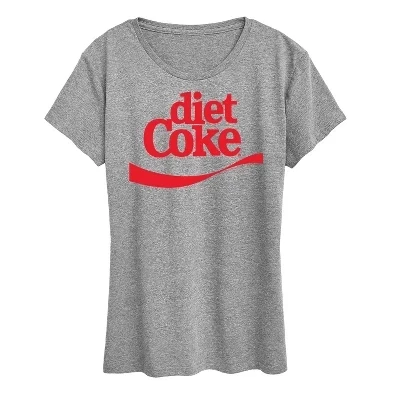 Женская футболка Coca-Cola Red Logo, серая