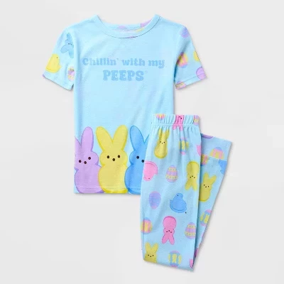 Детский комплект пижам Peeps 2 шт., синий