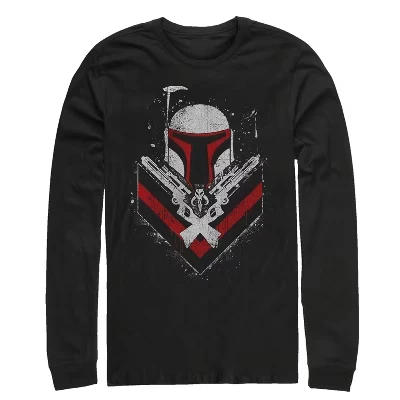 Мужской лонгслив Star Wars Boba Fett, черный