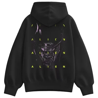 Женское худи Alien Titles, черное