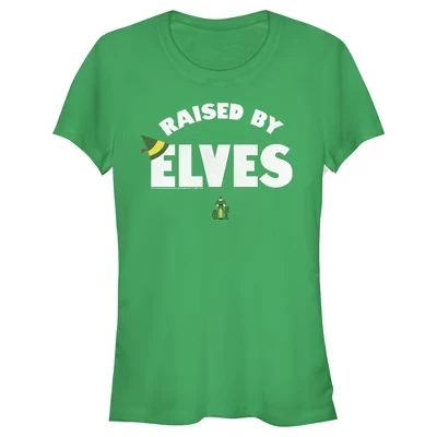 Женская футболка Juniors Womens Raised By Elves зеленого цвета