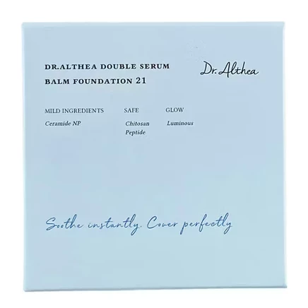 Тональная основа Dr.Althea Double Serum Balm - #21 Розовая слоновая кость - 0,42 унции - Сыворотка, покрытие, сияние: Бальзам тройного действия для сияющей кожи