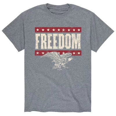 Мужская футболка с коротким рукавом Freedom и графическим рисунком athletic heather