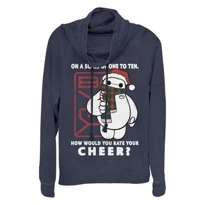 Рождественская толстовка с капюшоном Junior's Christmas Baymax Cheer Scale синего цвета