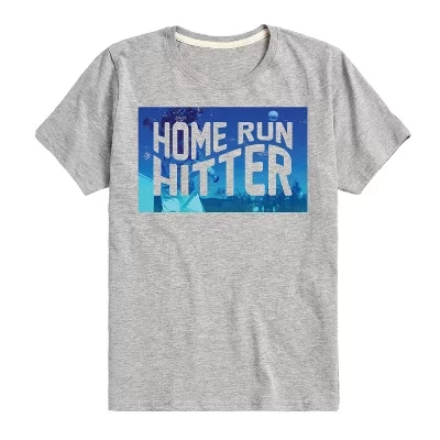 Футболка Athletic Heather с коротким рукавом Home Run Hitter с графическим рисунком