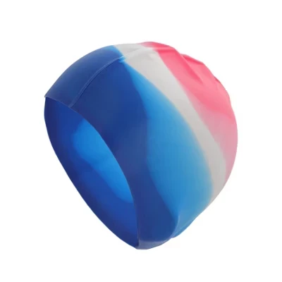 Шапочка для плавания Unique Bargains силиконовая, многоцветная