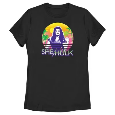 Женская футболка She-Hulk: Attorney at Law Sun & Muscles черного цвета