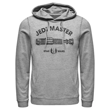 Мужское худи Star Wars A New Hope Jedi Master, серый меланж