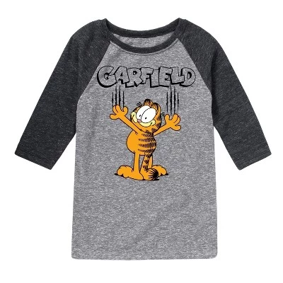 Футболка для мальчиков Garfield Cat Scratches, черная