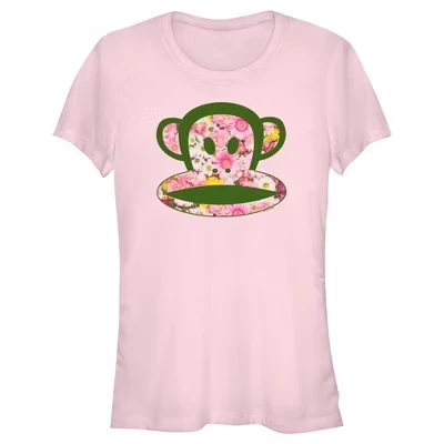 Женская футболка Junior's с цветочным рисунком обезьянки Джулиус