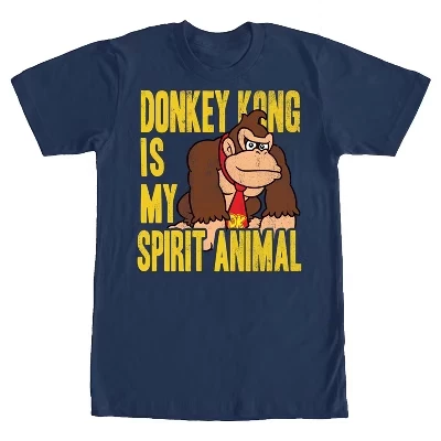 Мужская футболка Nintendo Donkey Kong, синяя