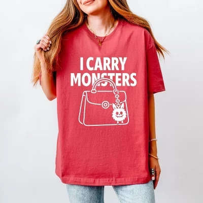 Я ношу с собой сумку Monsters в тяжелом весе Tee brick