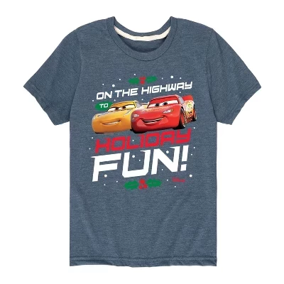 Футболка для мальчиков Disney Cars «Путь к празднику», синяя