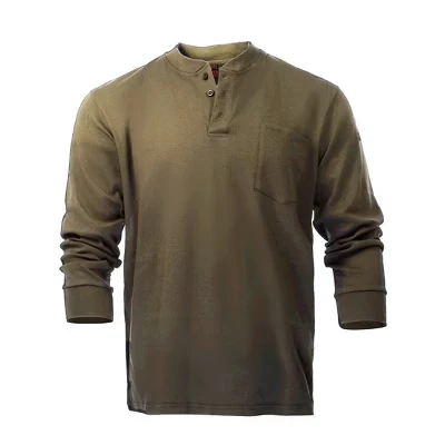 Огнестойкие футболки Henley цвета хаки