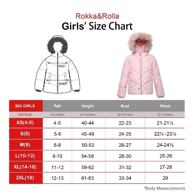 Тяжелая зимняя пуховая куртка для девочек Bubble Coat темно-синего цвета с золотой звездой