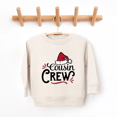 Молодежная ультрамягкая толстовка с рисунком Cousin Crew Santa Hat natural