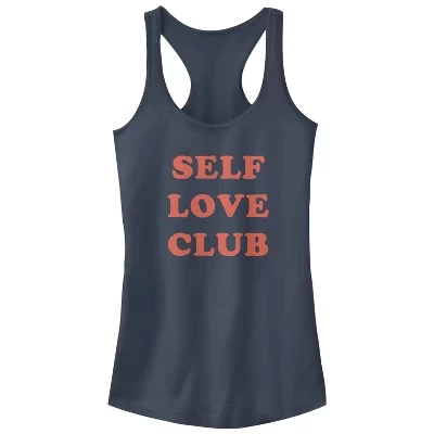 Женская майка-беговел Self Love Club Racerback для юниорок с поднятым подбородком цвета индиго