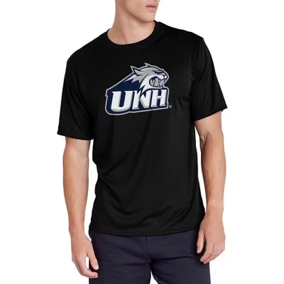 Мужская спортивная футболка Campus Lab University of New Hampshire с основным логотипом, черная
