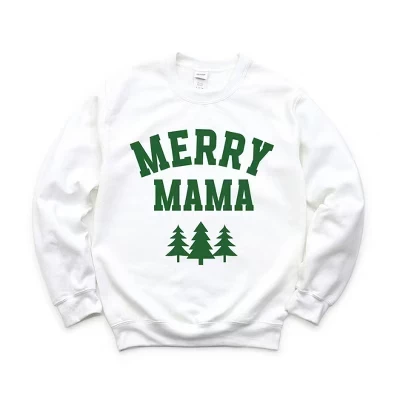 Женский свитшот Simply Sage Market «Merry Mama», белый