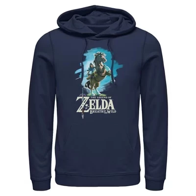 Мужское худи Nintendo, Zelda: Breath of the Wild, синее