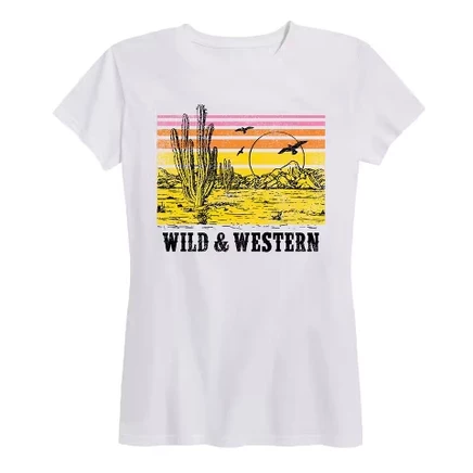 Женская футболка Instant Message Wild And Western, белая