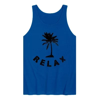 Мужская майка Instant Message «Relax Palm Tree», синяя