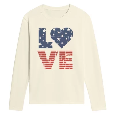 Мужской лонгслив Instant Message Love USA, натуральный