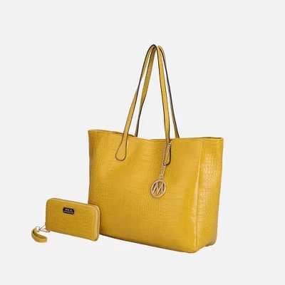 Женская сумка-тоут и кошелек Sadie Oversize от Mia K yellow