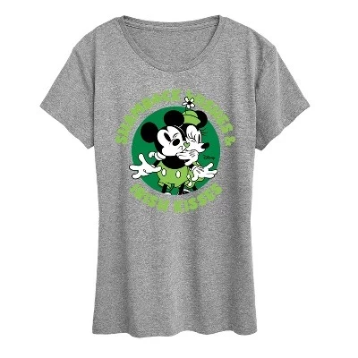 Женская футболка Disney Shamrock Wishes, серая