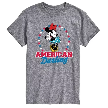 Мужская футболка Disney American Darling Minnie, серая