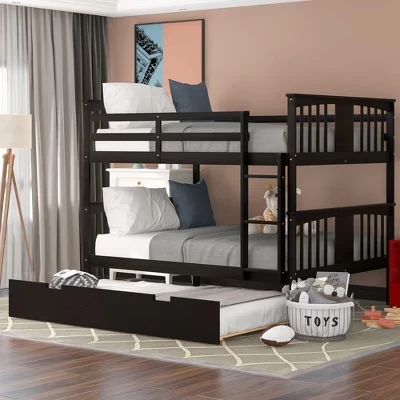 Кровать Harper&Bright Designs с выкатным местом, эспрессо