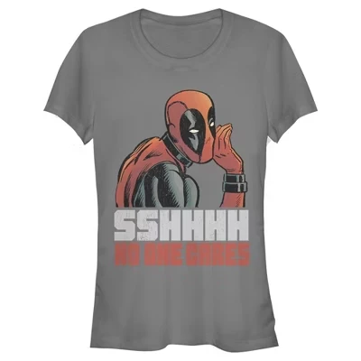 Женская футболка Deadpool для юниоров, никому не нужная, цвета древесного угля