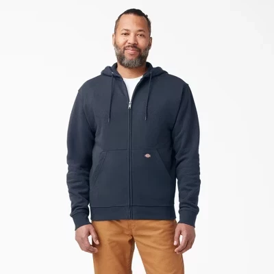 Мужская флисовая худи на молнии Dickies, синяя