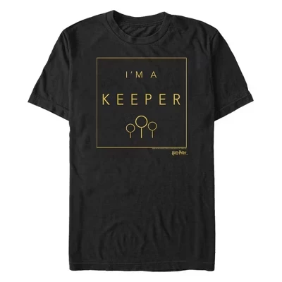 Мужская футболка I'm a Keeper черного цвета