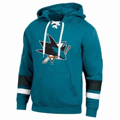 Мужское худи NHL San Jose Sharks с капюшоном и шнуровкой