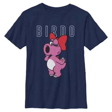 Футболка для мальчиков Nintendo Birdo, темно-синяя