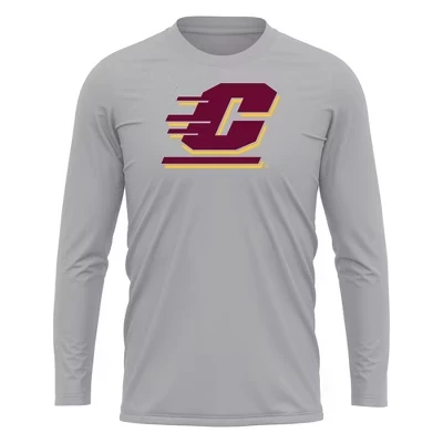 Мужская спортивная футболка NCAA Central Michigan, серый меланж
