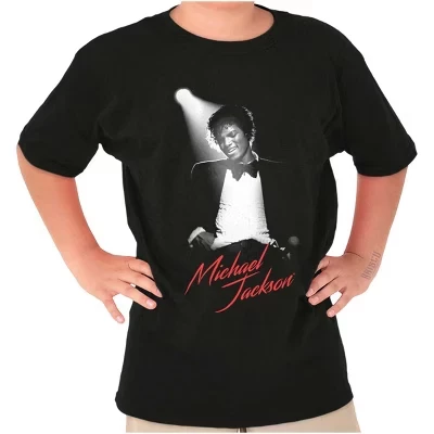 Футболки с круглым вырезом King of Pop Spotlight для мальчиков и девочек Brisco Brands черные