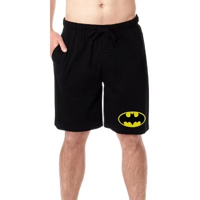 Мужские пижамные шорты Batman Bat-Symbol, черные
